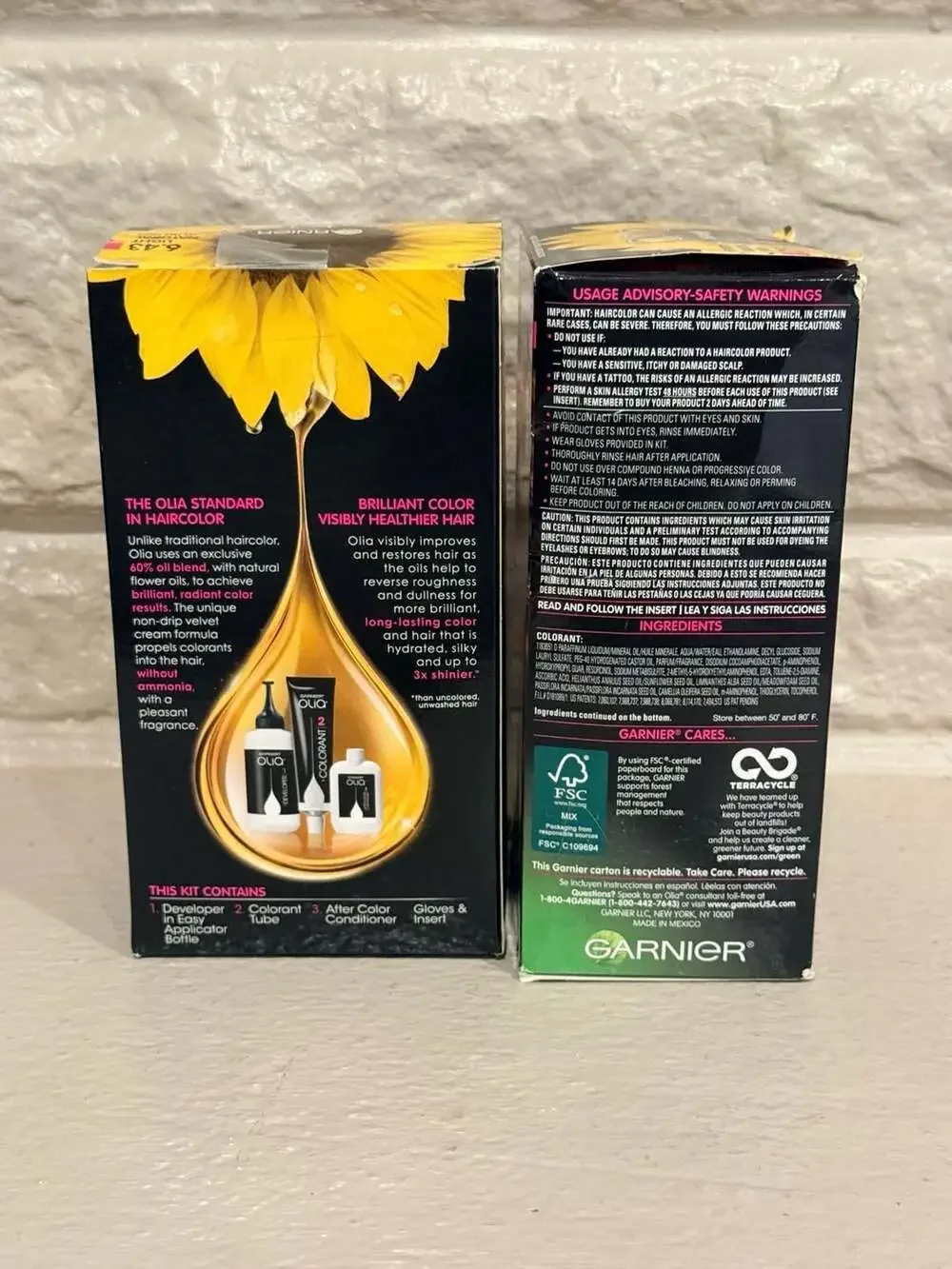 Garnier Olia Oil Powered Permanent Hair Color Kit 6.43 Light Natural Auburn (2)